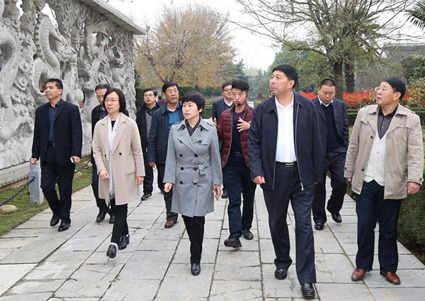 亳州市副市长侯化带队到八里河镇调研参观旅游区建设工作